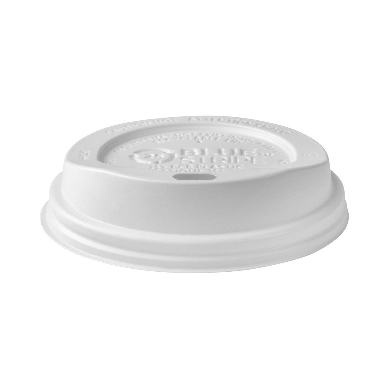 EcoLid 25% Recycled Content Hot Cup Lid, White, Fits 8oz Hot Cups - Case of 1000