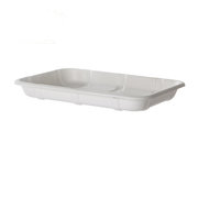 Vanguard™ Renewable & Compostable Molded Fiber Meat & Produce Trays, 8.5 x 6 x 1.0in, 2D - Case of 400