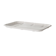 Vanguard™ Renewable & Compostable Lined Molded Fiber Meat & Produce Trays, 8.5 x 6 x 0.56in, 2S - Case of 400