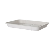 Vanguard™ Renewable & Compostable Molded Fiber Meat & Produce Trays, 9.5 x 7.17 x 1.13in, 4D - Case of 300
