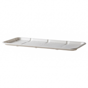 Vanguard™ Renewable & Compostable Lined Molded Fiber Meat & Produce Trays, 14.75" x 5.75" x 0.625"in, 7S - Case of 400