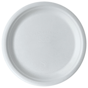 Vanguard™ Renewable & Compostable Molded Fiber Plates - 10in - Case of 500