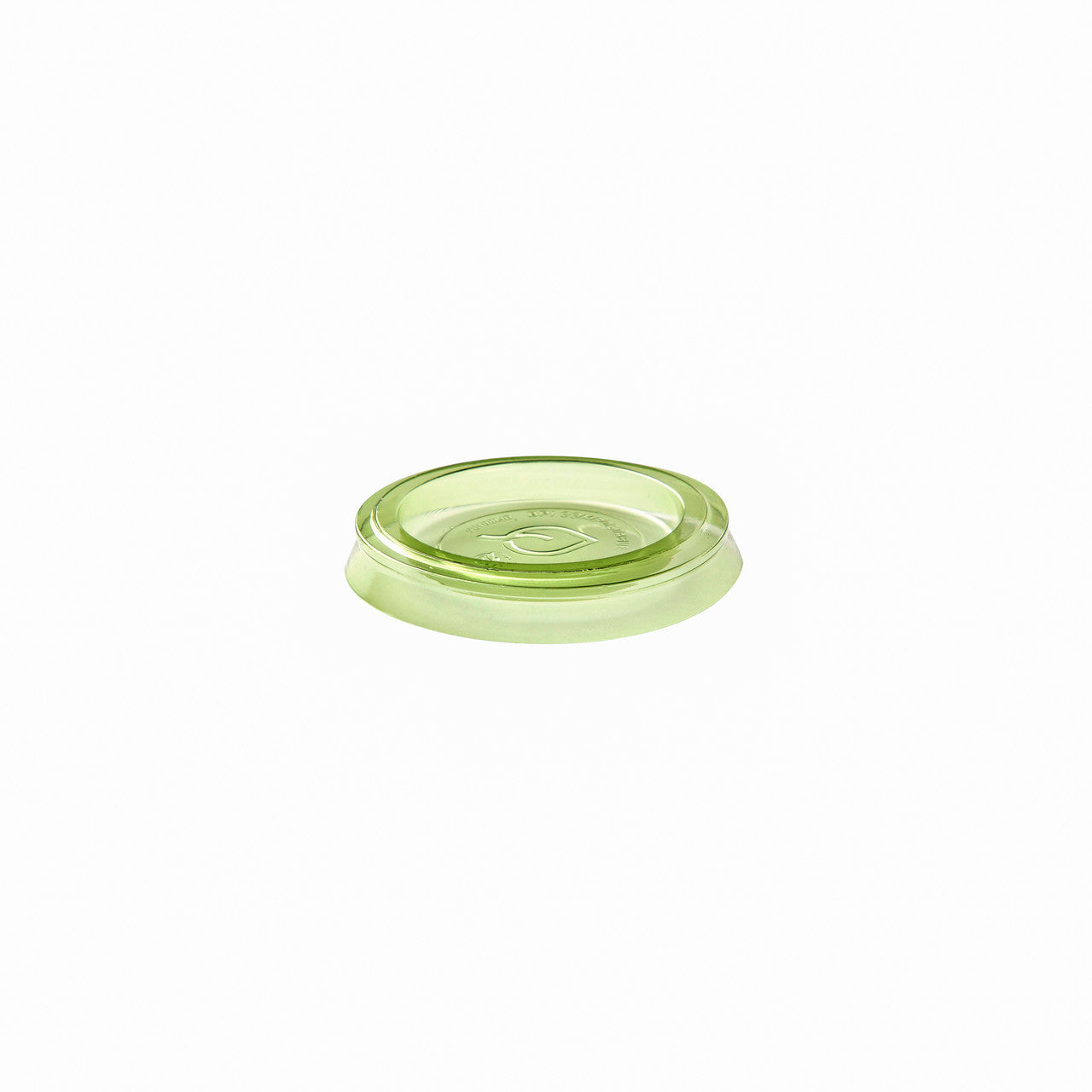 Veridian™ Renewable & Compostable Portion Cup Lids - 1 oz. Green - Case of 5000