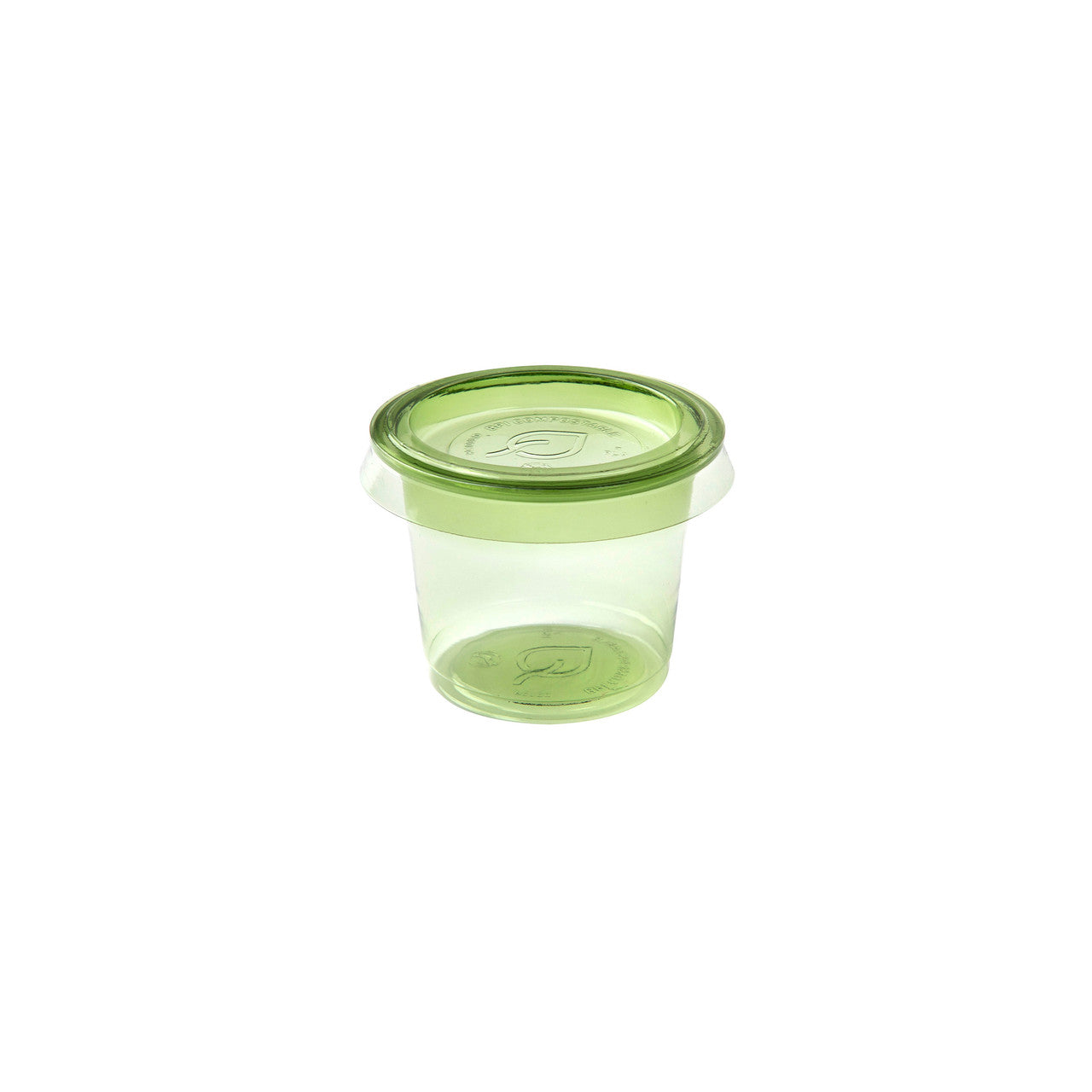Veridian™ Renewable & Compostable Portion Cup Lids - 1 oz. Green - Case of 5000