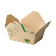 Renewable & Compostable 45oz Food Box #8, FSC Mix Credit SA-COC-013255 - Case of 400