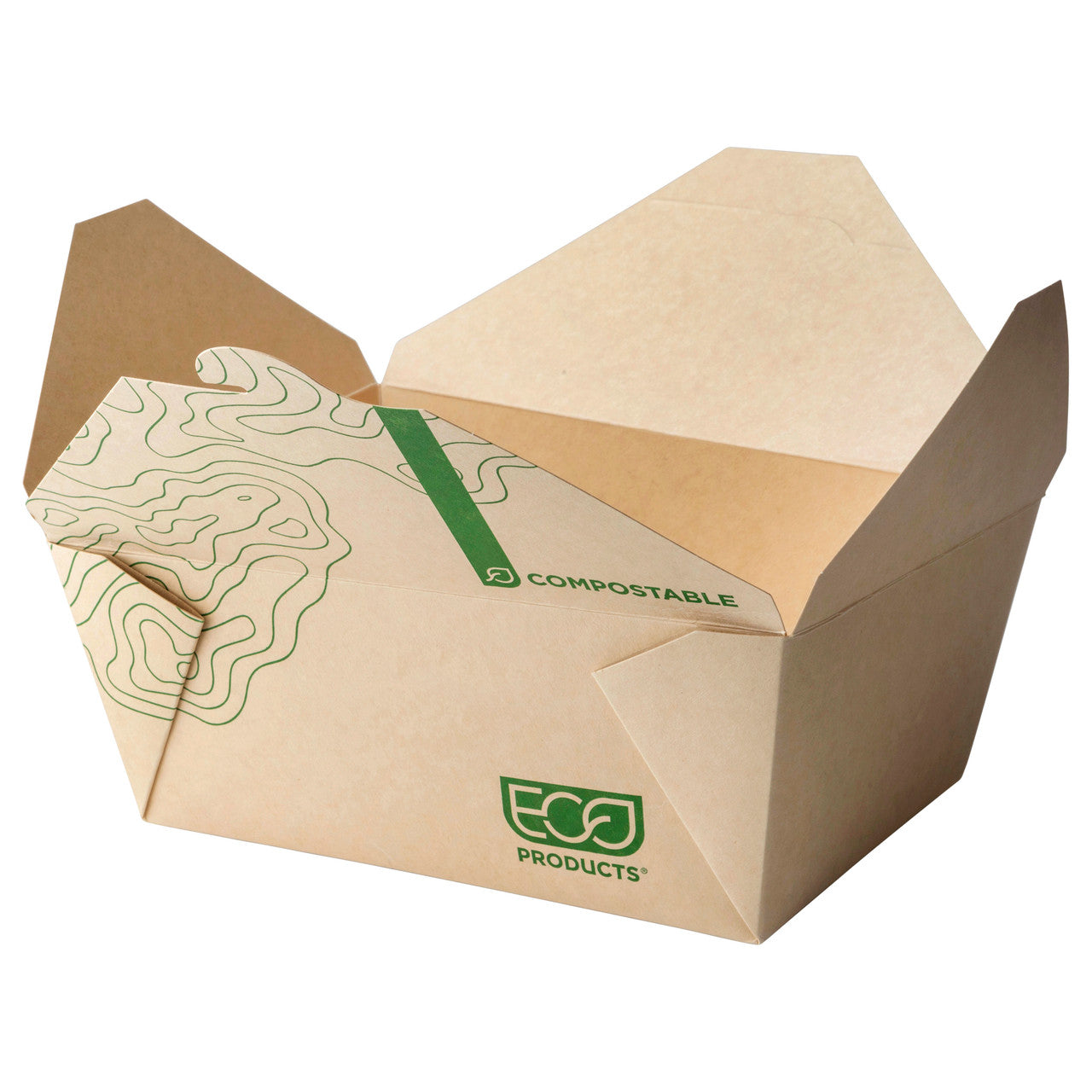 Renewable & Compostable 92oz Food Box #4, FSC Mix Credit SA-COC-013255 - Case of 200