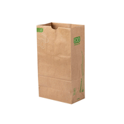 Renewable & Compostable 6# Paper Sack, Kraft, FSC Recycled 100% SA-COC-013255 - Case of 400