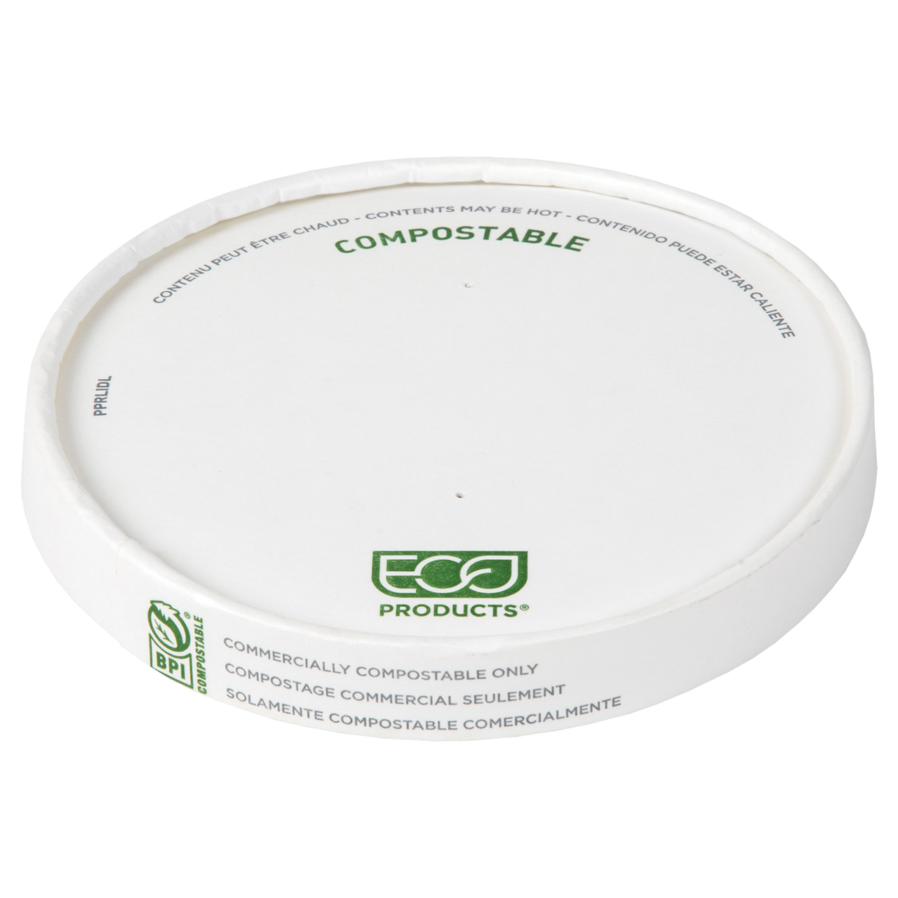 Renewable & Compostable Paper Lid, Large (115mm), Fits 12-32oz Paper Food Containers, FSC® MIX CREDIT SA-COC-013255 - Case of 500