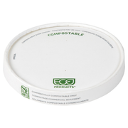 Renewable & Compostable Paper Lid, Large (115mm), Fits 12-32oz Paper Food Containers, FSC® MIX CREDIT SA-COC-013255 - Case of 500