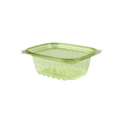 Veridian™ Renewable & Compostable Rectangular Deli Containers - 12 oz. Green - Case of 300