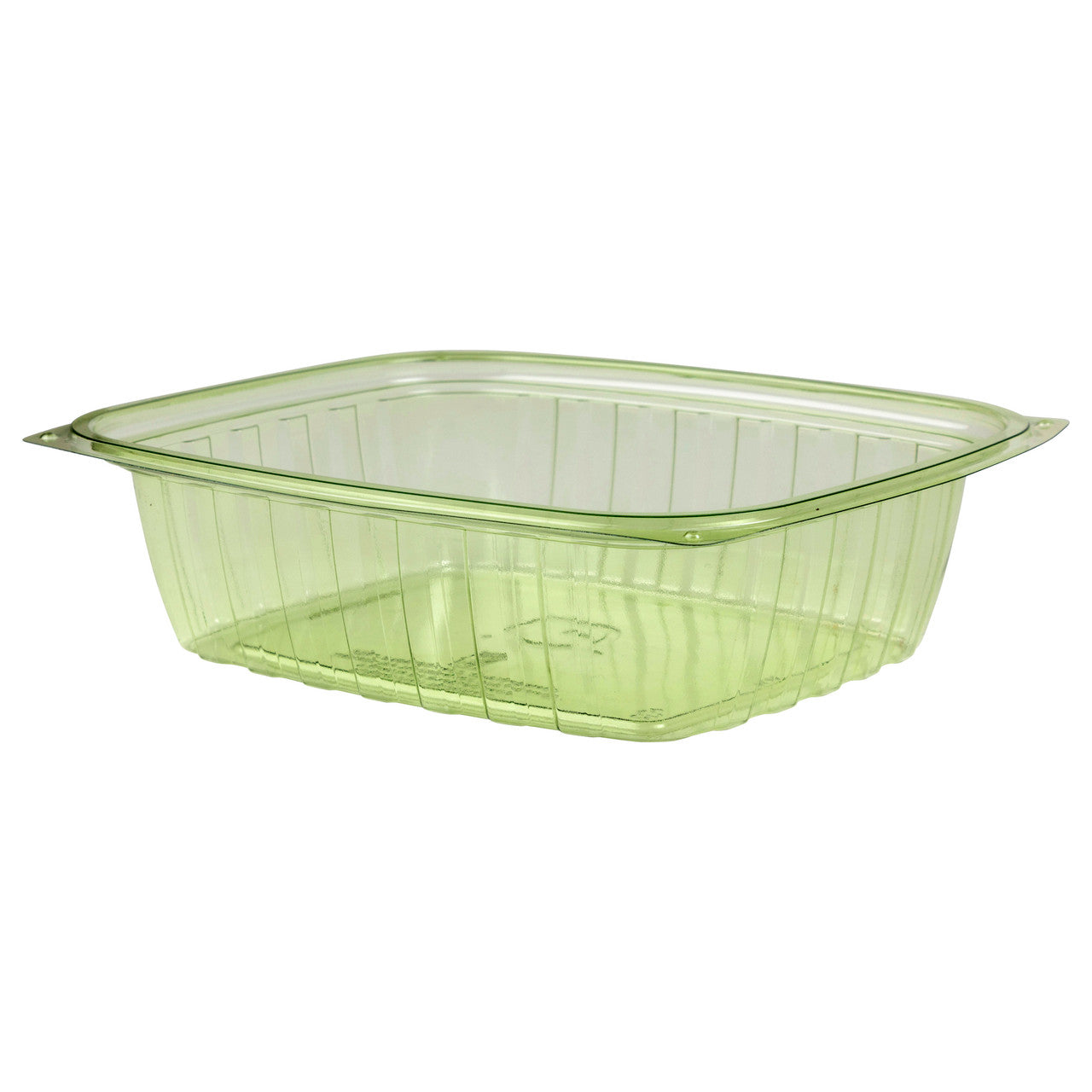 Veridian™ Renewable & Compostable Rectangular Deli Containers - 24 oz. Green - Case of 200