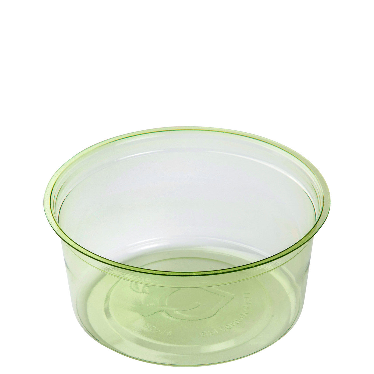 Veridian™ Renewable & Compostable Round Deli Containers - 12 oz. Green - Case of 500