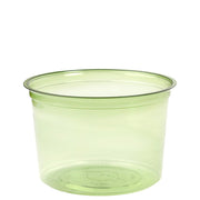 Veridian™ Renewable & Compostable Round Deli Containers - 16 oz. Green - Case of 500
