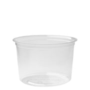 Renewable & Compostable Round Deli Containers - 16oz. - Case of 500