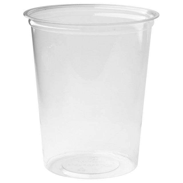 Renewable & Compostable Round Deli Containers - 32oz. - Case of 500