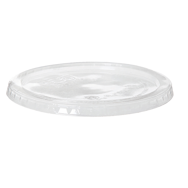 Renewable & Compostable Round Deli Containers Lids - Fits 5oz. Container - Case of 2000