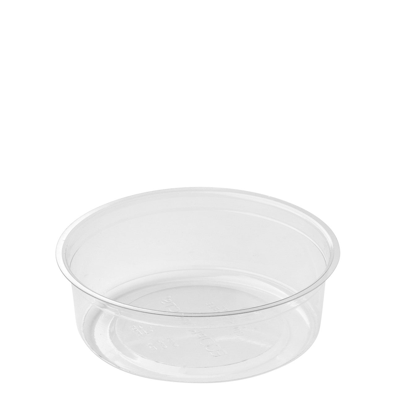 Renewable & Compostable Round Deli Containers - 8oz. - Case of 500