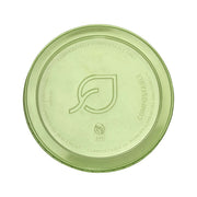 Veridian™ Renewable & Compostable Round Deli Containers Lids - Fits 8-32oz. Containers Green - Case of 500