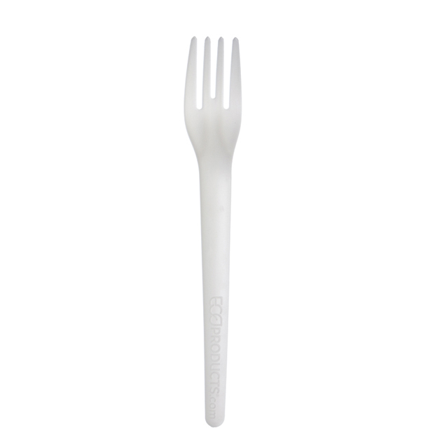 Plantware Renewable & Compostable Fork - 6" - Case of 1000