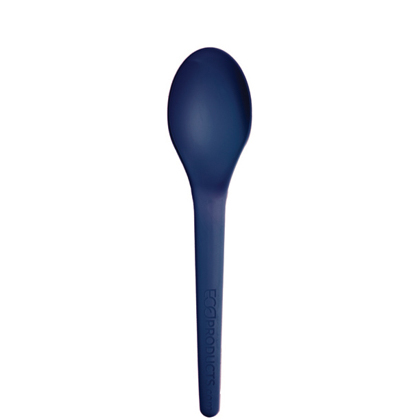 Plantware® Renewable & Compostable Spoon - 6" Blue 
 - Case of 1000