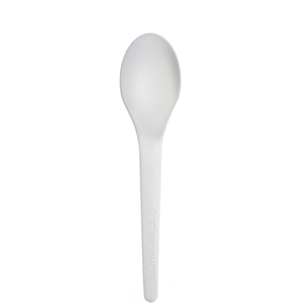 Plantware Renewable & Compostable Spoon - 6" - Case of 1000