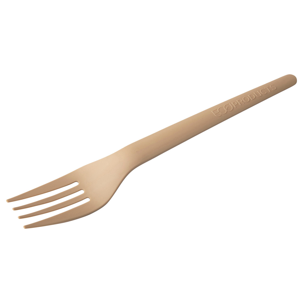 Plantware® Renewable & Compostable Dinner Fork - 7" Beige - Case of 1000