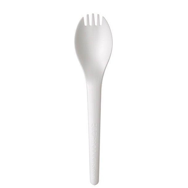 Plantware Renewable & Compostable Spork - 6" 
 - Case of 1000