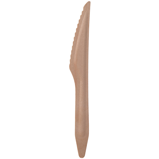 Wood Renewable & Compostable Knife - 6.5" FSC® MIX CREDIT SA-COC-013255 - Case of 1000