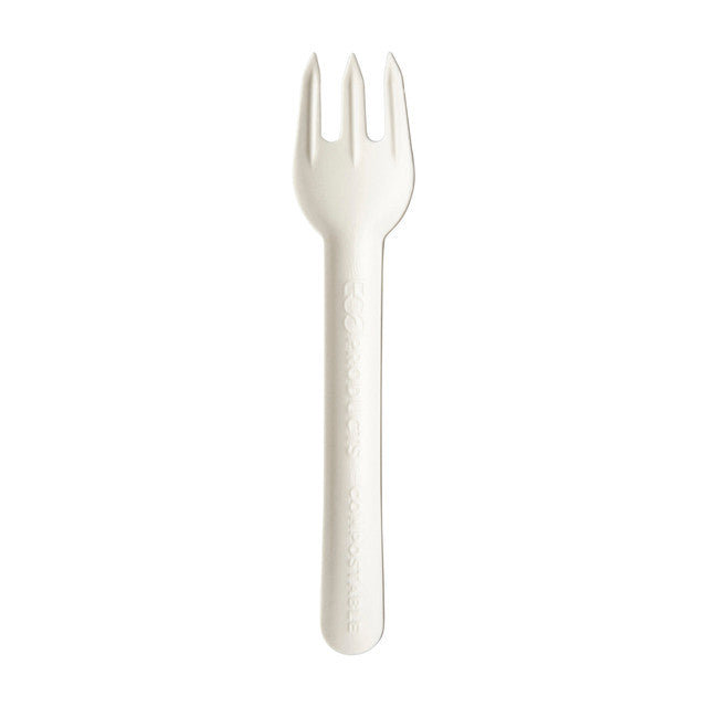 Renewable & Compostable Paper Cutlery 6" Fork FSC® MIX CREDIT SA-COC-013255 - Case of 1000