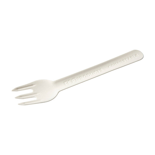 Renewable & Compostable Paper Cutlery 6" Fork FSC® MIX CREDIT SA-COC-013255 - Case of 1000
