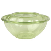 Veridian™ Renewable & Compostable Salad Bowls w/ Lids - 24oz. Green - Case of 150