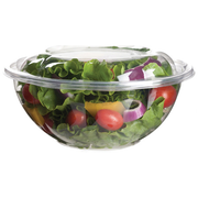 Renewable & Compostable Salad Bowls w/ Lids - 24oz. - Case of 150