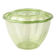 Veridian™ Renewable & Compostable Salad Bowls w/ Lids - 48oz. Green - Case of 150
