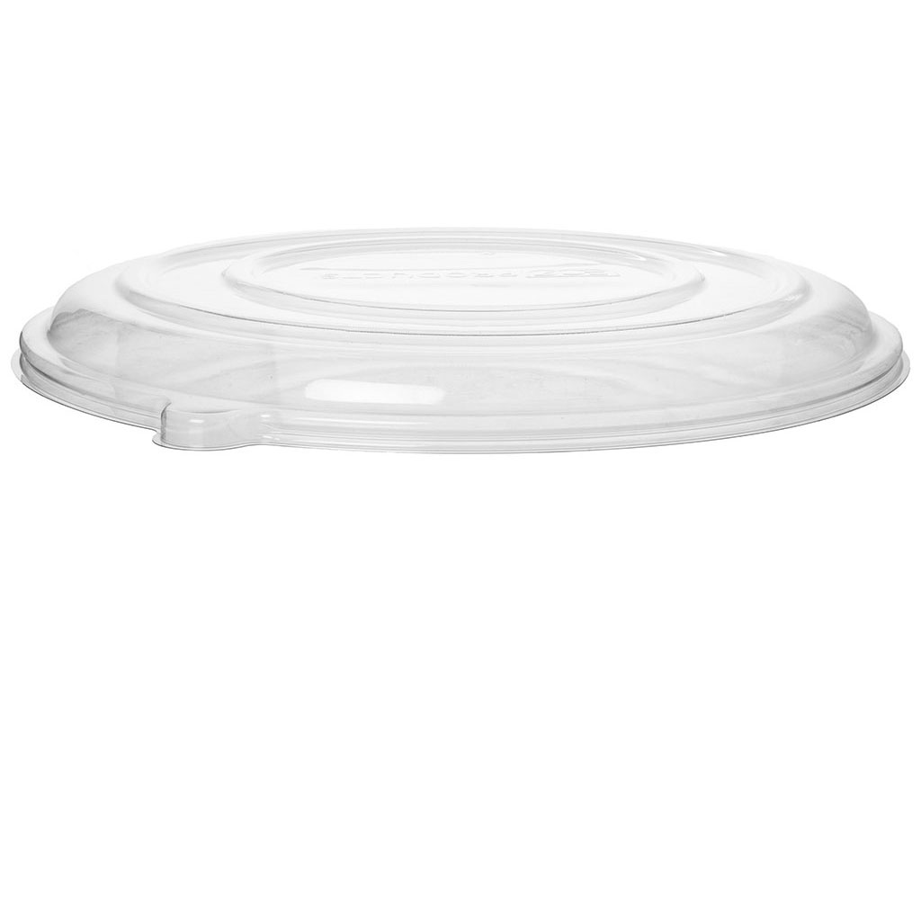 100% Post-Consumer Recycled Content 16n Round Lid, Fits 16in Molded Fiber Pizza Tray Base - Case of 50