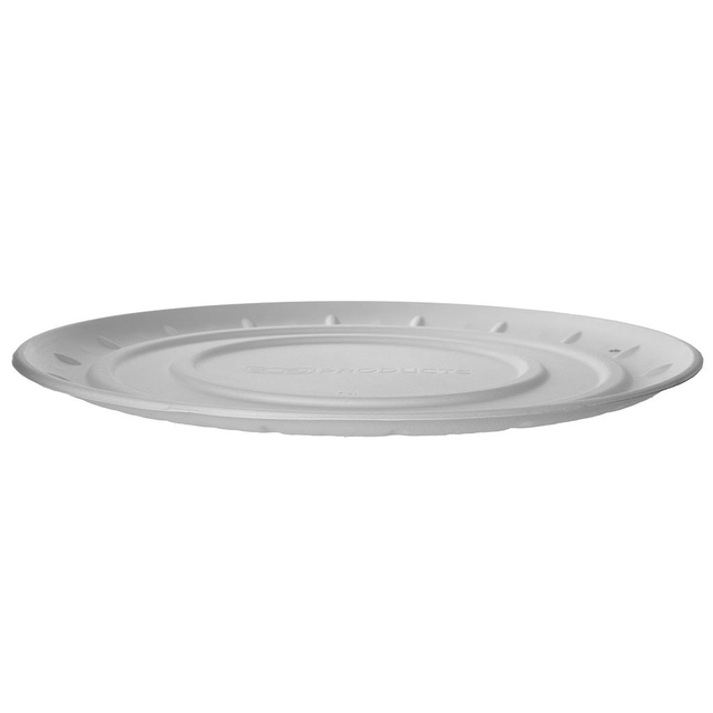 Vanguard™ 16in Molded Fiber Pizza Tray Base, Renewable & Compostable - Case of 50