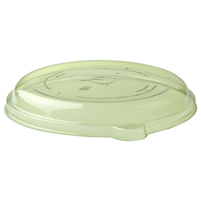 Veridian™  WorldView™ Renewable & Compostable, Fits 9in Round Molded Fiber Take-Out Containers Green - Case of 300