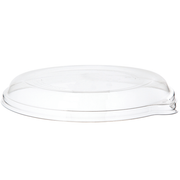 WorldView™ 100% Recycled Content Lid, Fits 9in Round Molded Fiber Take-Out Containers - Case of 300