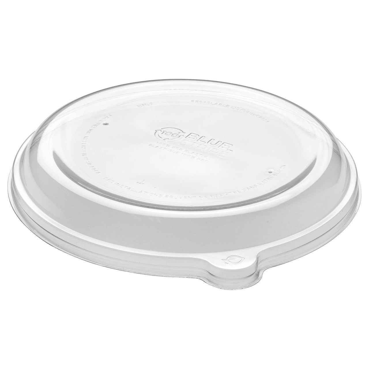 WorldView™ 100% Recycled Content Lid, Fits 9in Round Molded Fiber Take-Out Containers - Case of 300