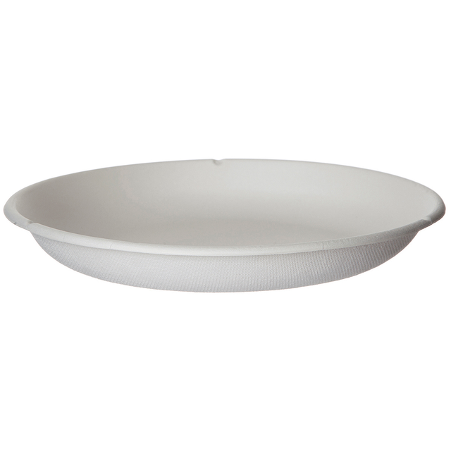 Vanguard™ WorldView™ Renewable & Compostable Molded Fiber Take-Out Containers – 9in Round - Case of 400