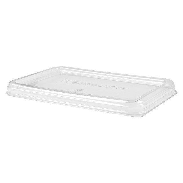 WorldView™ Renewable & Compostable Lid, Low Profile Vented, Fits 10 x 7in Molded Fiber Base - Case of 200
