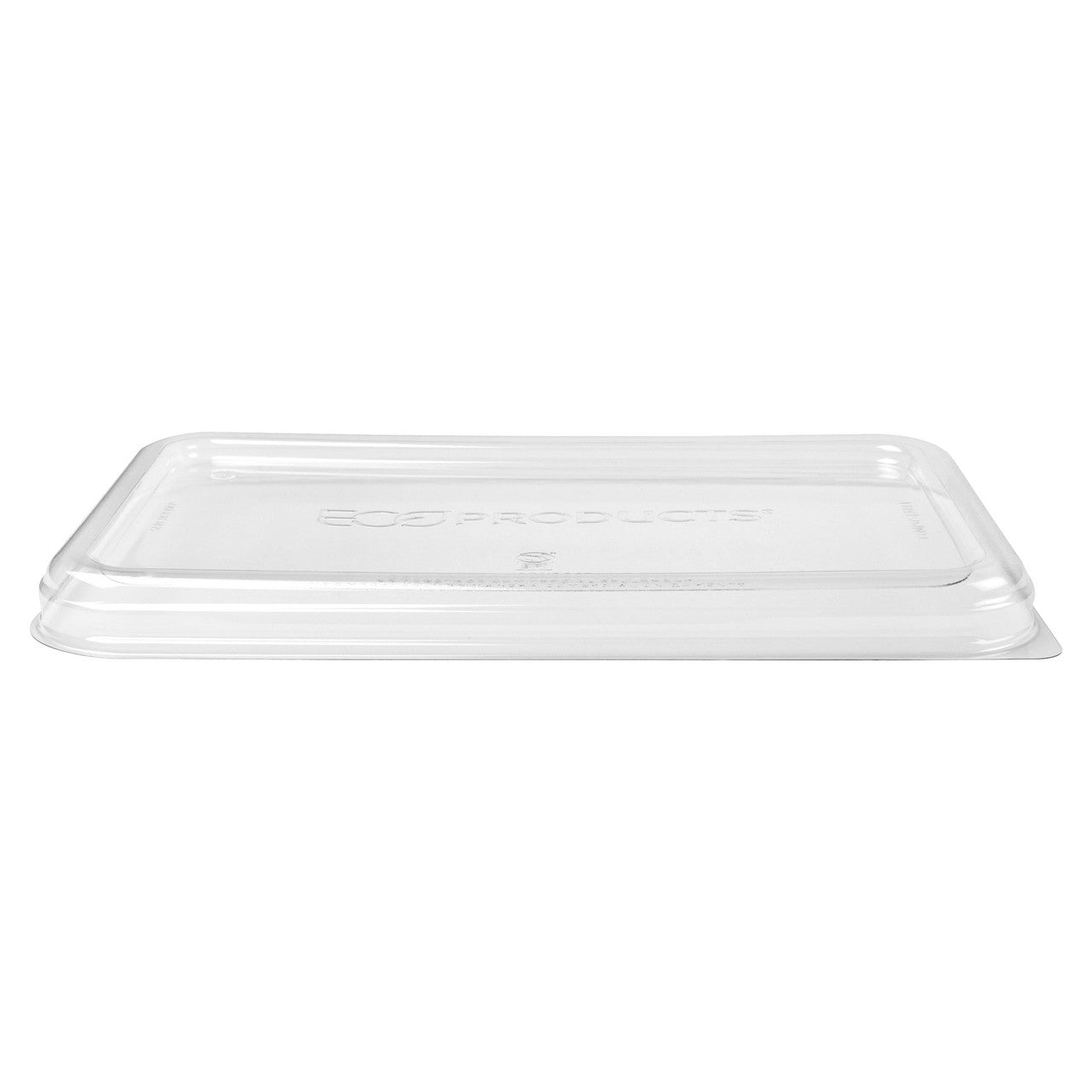 WorldView™ Renewable & Compostable Lid, Low Profile Vented, Fits 10 x 7in Molded Fiber Base - Case of 200