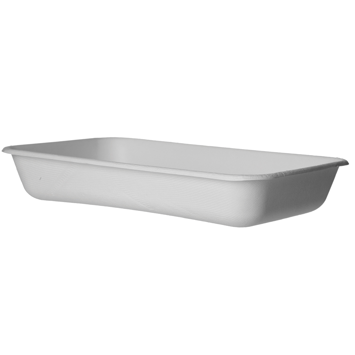 Vanguard™ WorldView™ Renewable & Compostable Molded Fiber Take-Out Containers - Rectangle, 10 x 7in - Case of 200