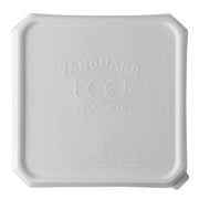 Vanguard™ WorldView™ Renewable & Compostable Domed Square Molded Fiber Lid, Fits SCS9 Molded Fiber Container - Case of 200