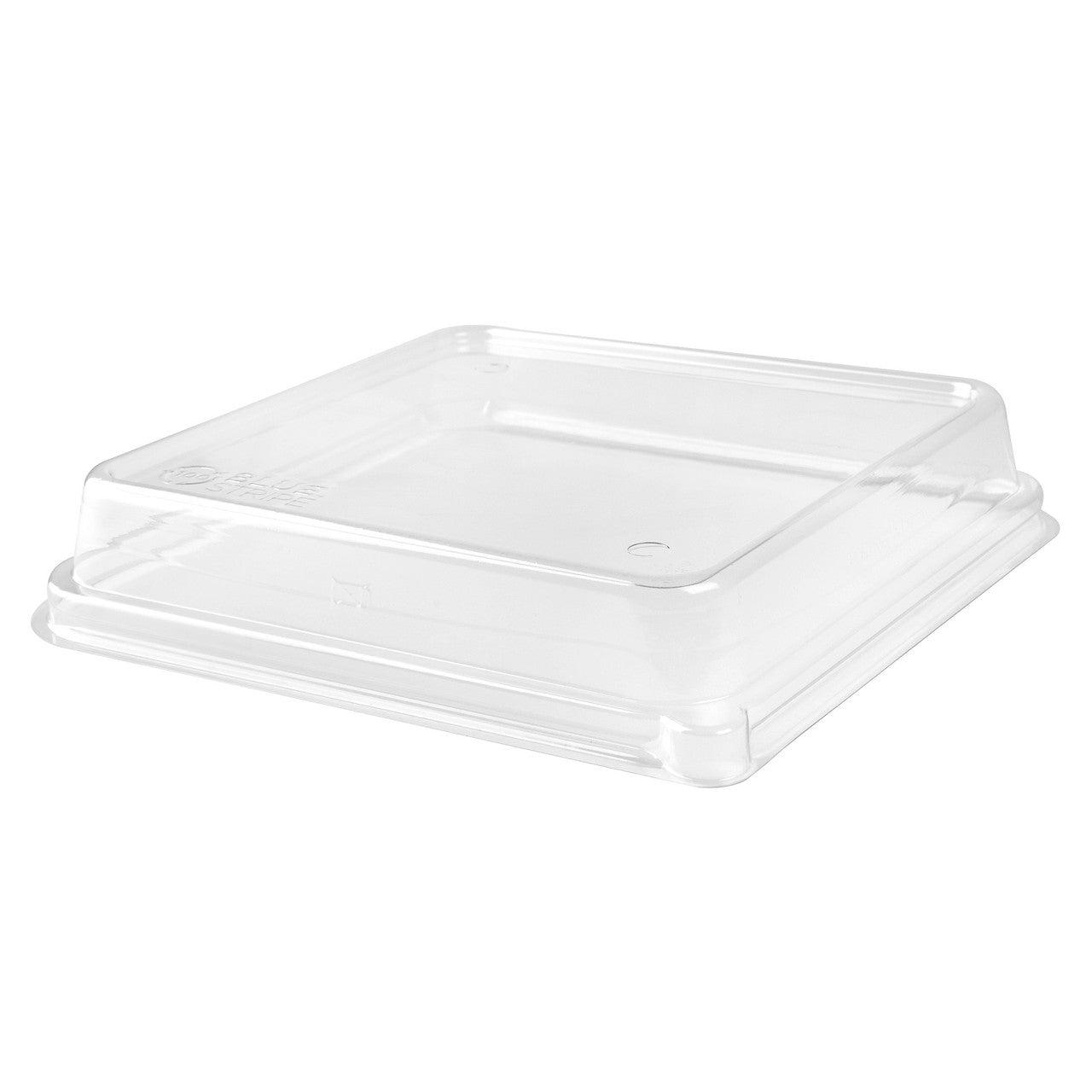 WorldView™ 100% Post-Consumer Recycled Content Lids, 9in Shallow, Fits 9in Square Molded Fiber Containers - Case of 200