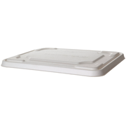 Vanguard™ Regalia™ Renewable & Compostable Molded Fiber Half Pan Flat Lids, Fit 13 x 10 x 3in Half Pans - Case of 200