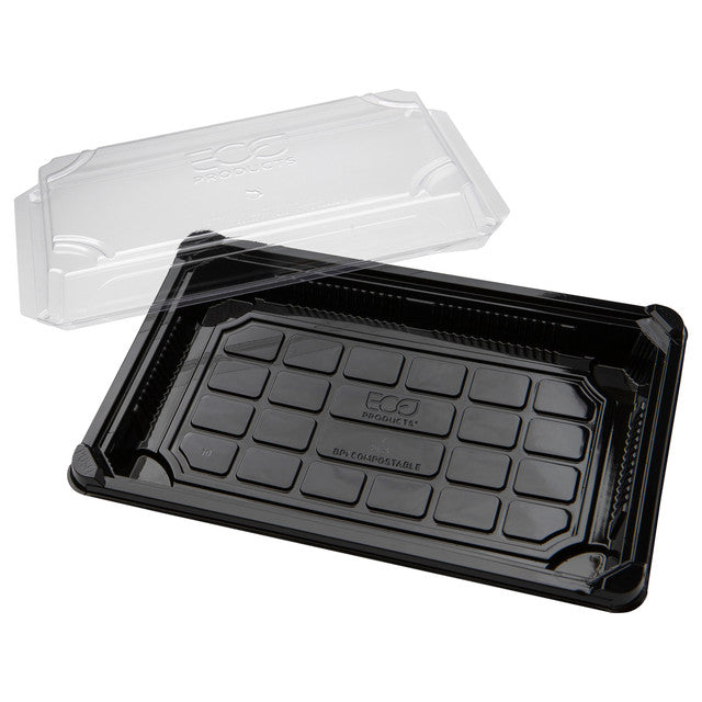 Renewable & Compostable Large Sushi Containers -  6in x 9in - Case of 600