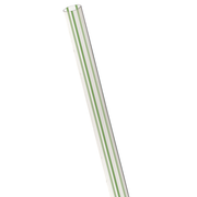 7.75" GreenStripe Clear Unwrapped Straw, Renewable & Compostable  
 - Case of 9600