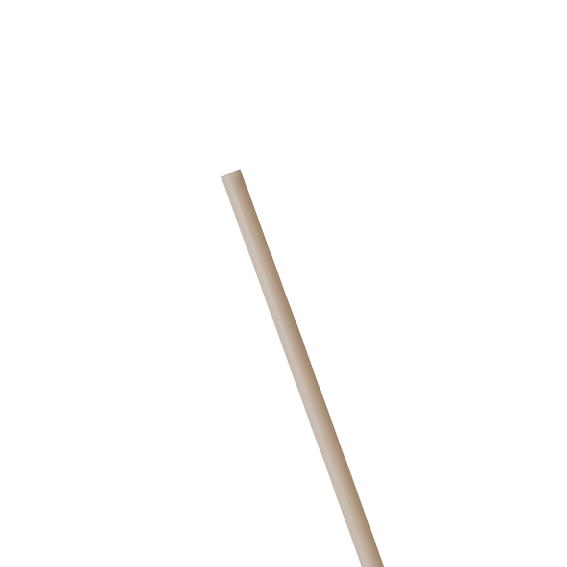 Renewable & Compostable 5.5" Beige Unwrapped PHA Straws - Case of 2500