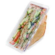 Renewable & Compostable Sandwich Wedge Containers - Case of 500