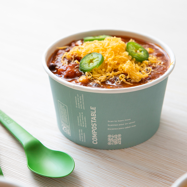 World Art Renewable & Compostable Food Container - 12oz. - Case of 500